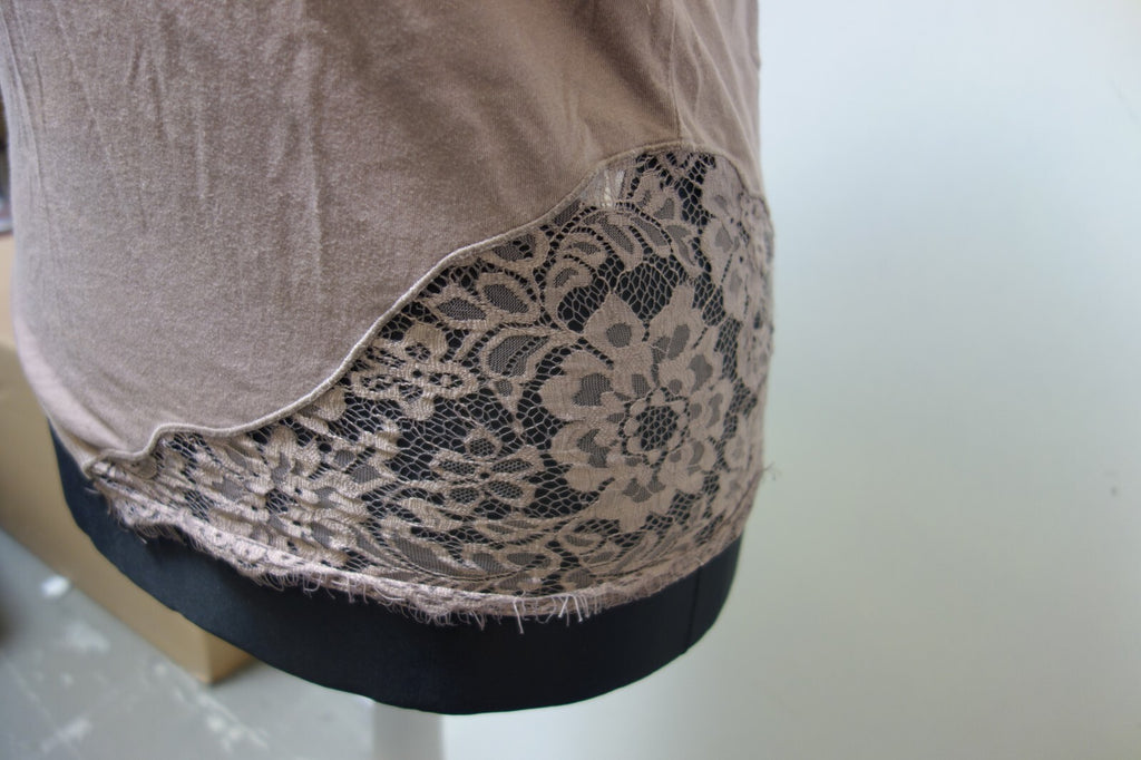 EK1939 Damen T-Shirt von asos, nude, Gr. 342