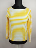 EK4245 Damen Pullover von Pieces, gelb/weiß gestreift, Gr. M0