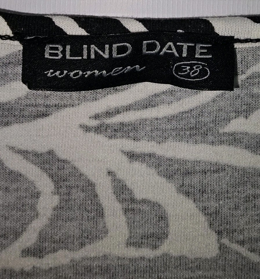 EK8813 Damen Kleid von Blind Date, schwarz-weiß, Gr.382