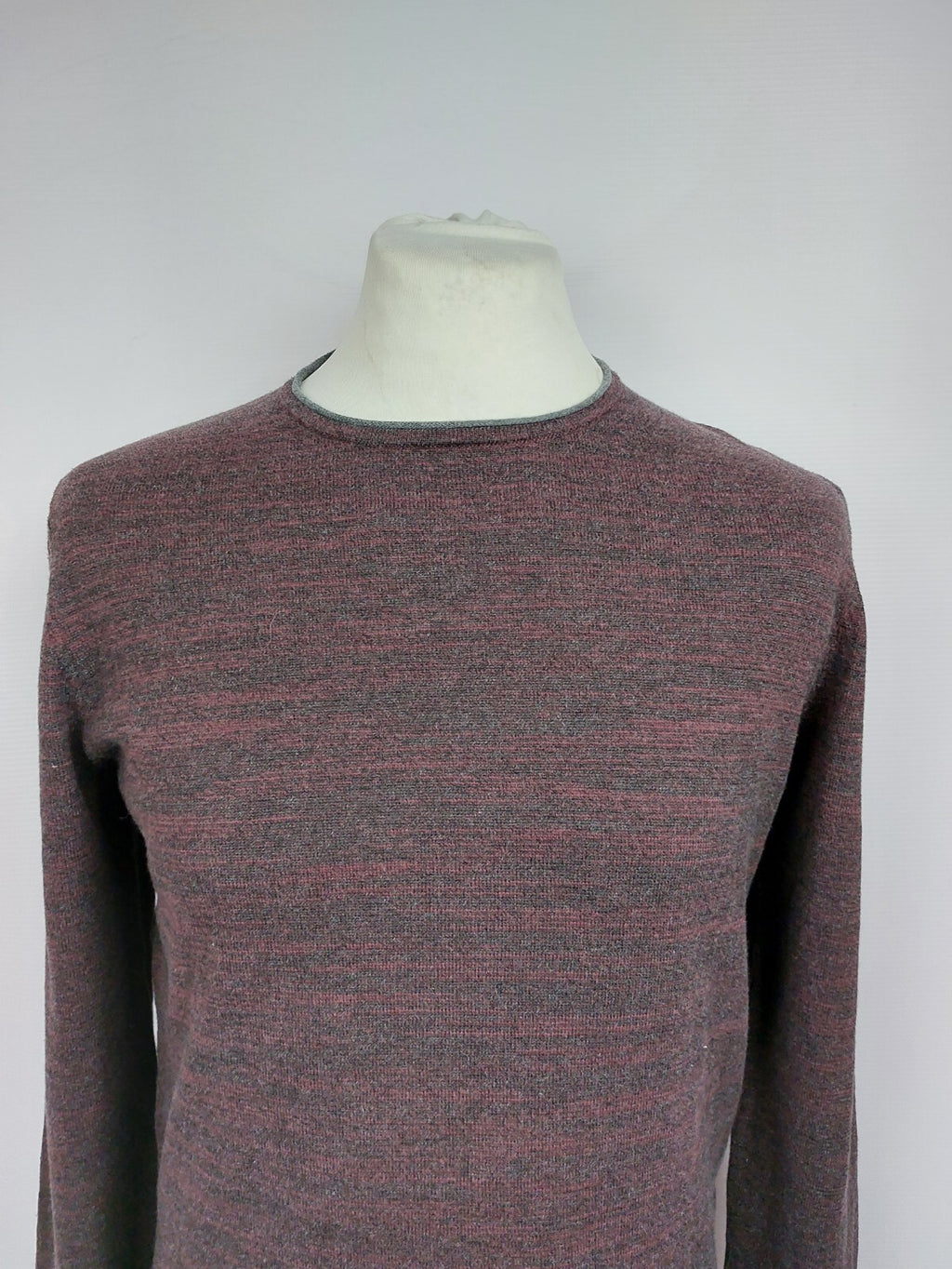 EK1188 Herren Pullover von edc, grau/lila, Gr. M1