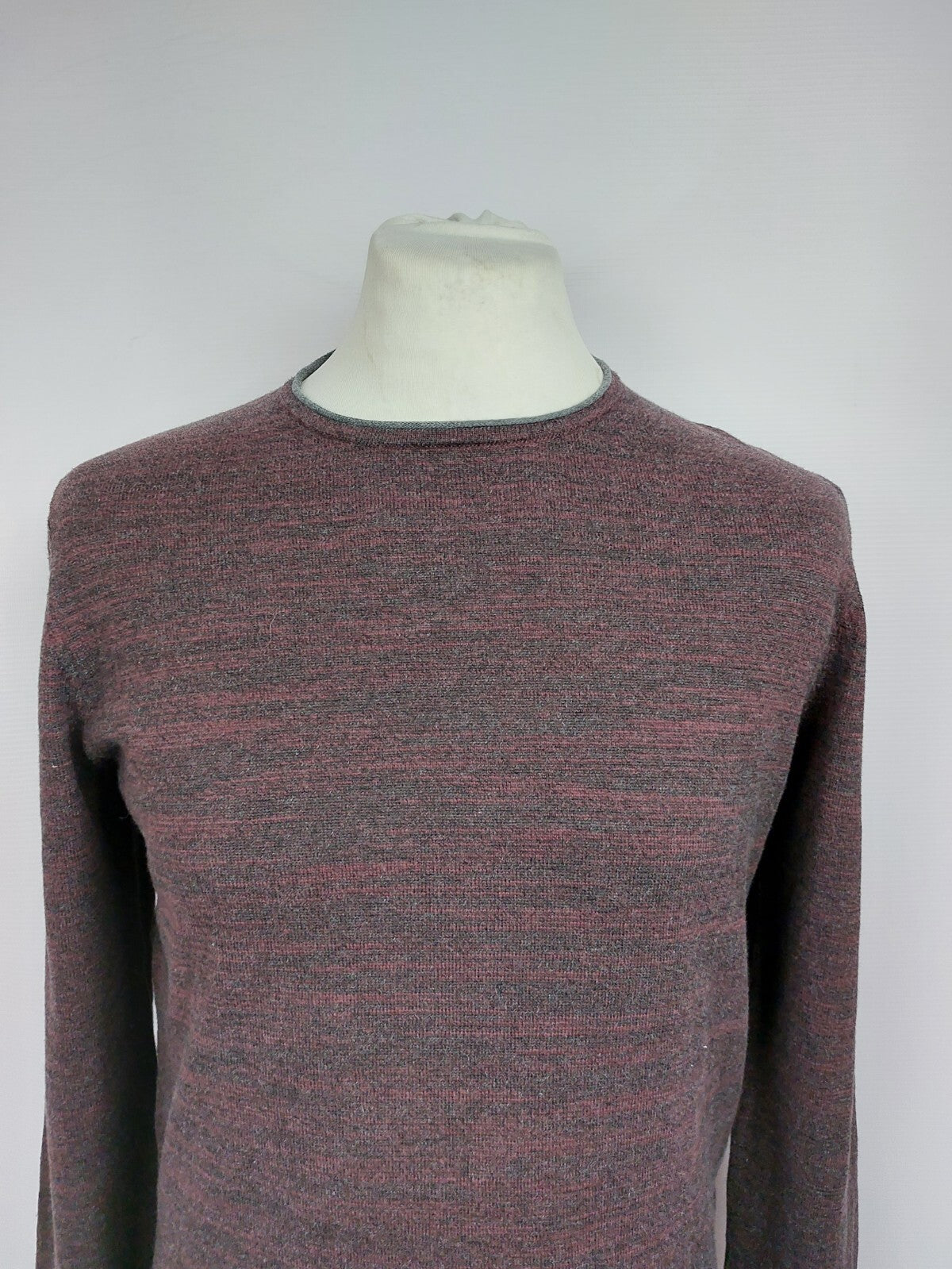 EK1188 Herren Pullover von edc, grau/lila, Gr. M1