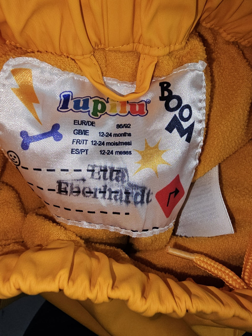 EK11339 Kinder Matschhose von Lupilu, Orange, Gr. 86/923