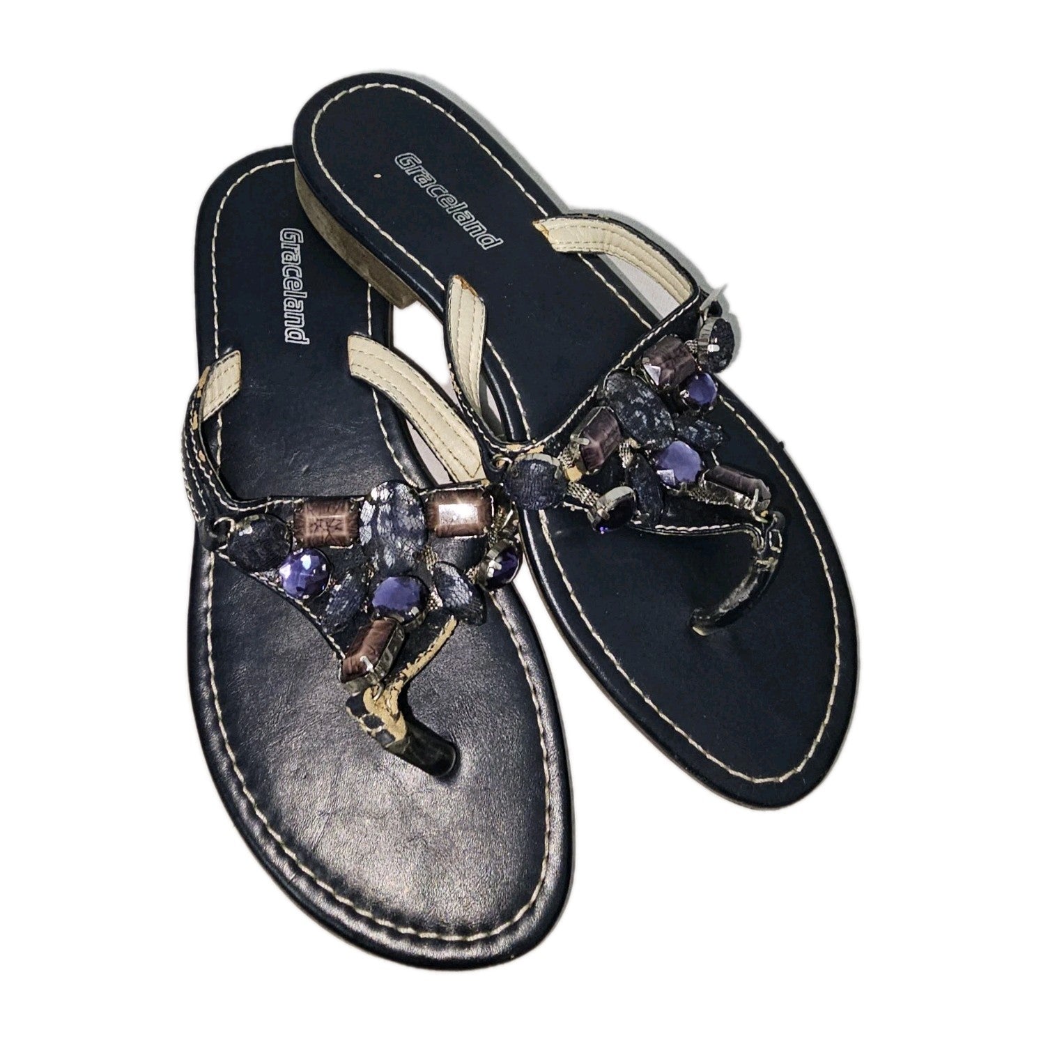 ES108 Damen Flip Flops von Graceland, blau, Gr.360