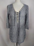 EK4999 Damen Bluse von BiBA, grau-weiß, Gr.340