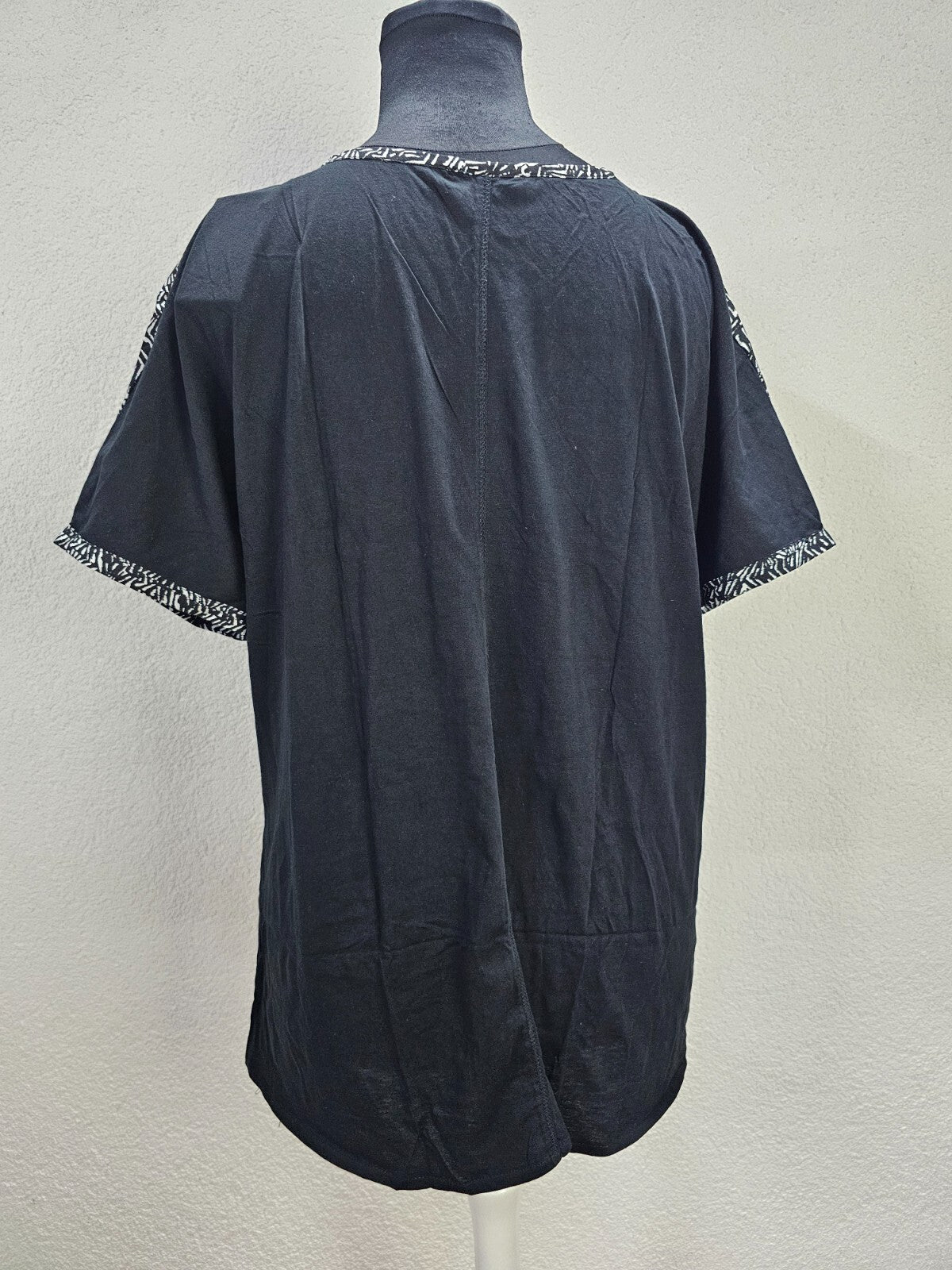 EK4990 Damen Bluse, schwarz-weiß, Gr.XXL3
