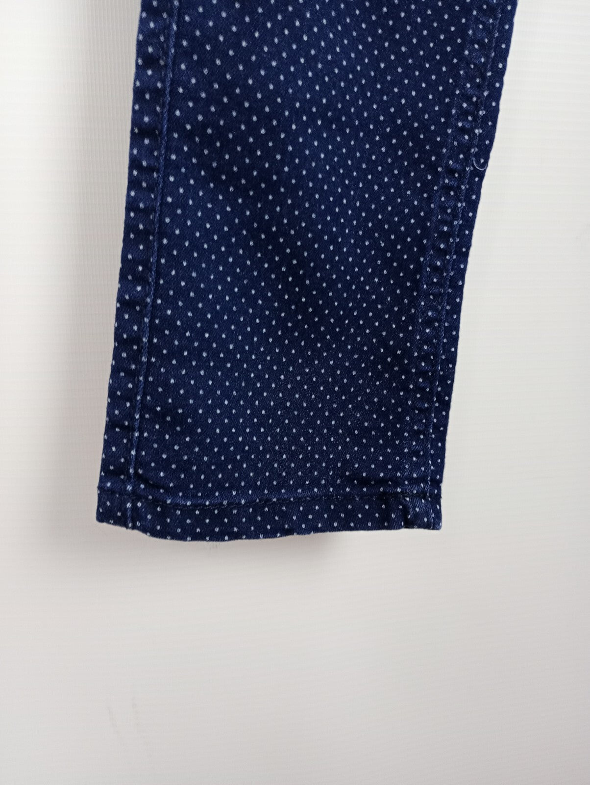 EK5321 Kinder Hose von Terre de Marins, blau gepuktet, Gr. 122/1283