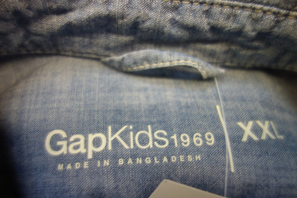 EK1529 Kinder Jeanshemd von GapKids, blau, XXL/1646