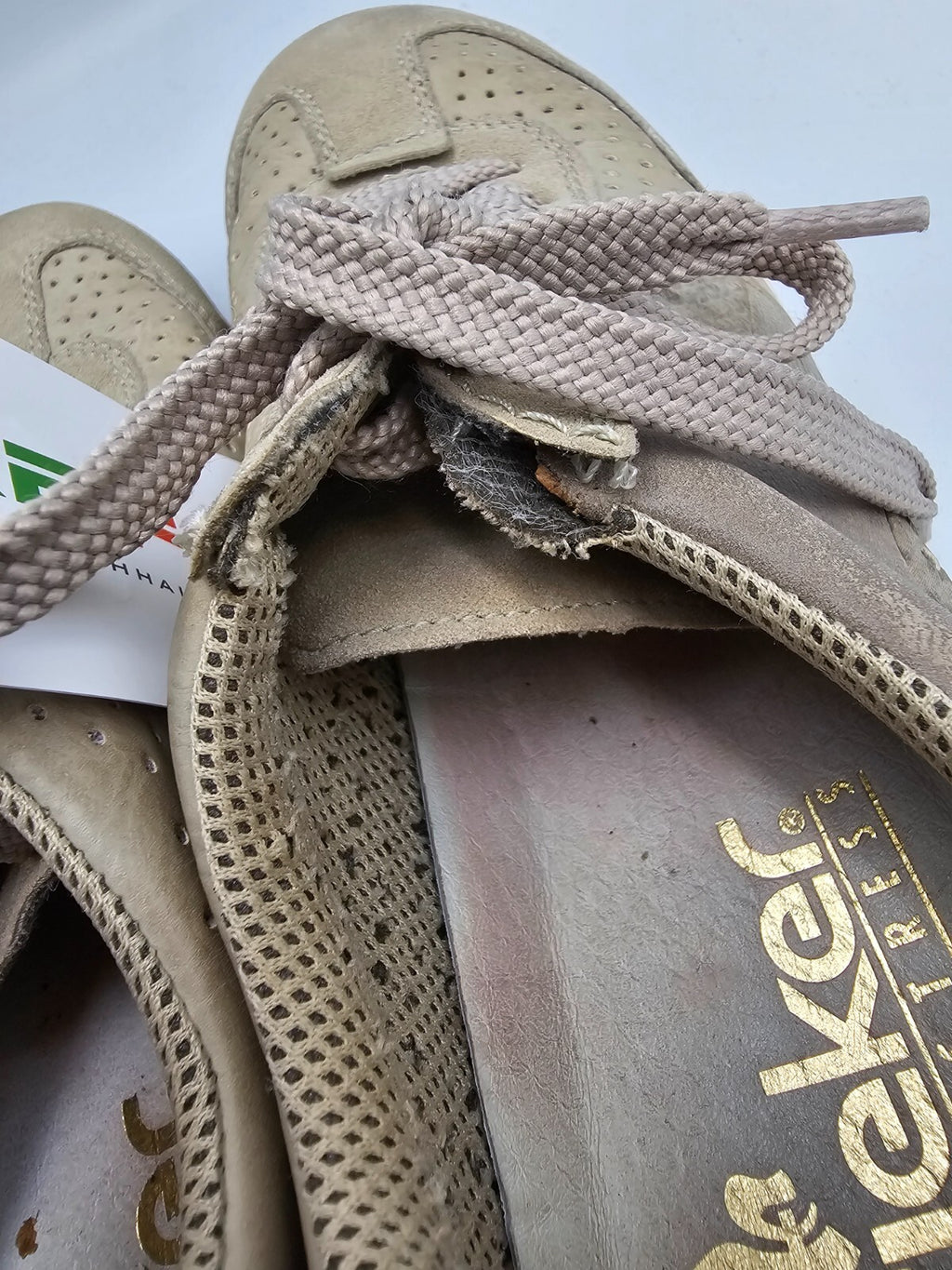 ES0629 Damen Sneaker von Rieker, beige, Gr. 394