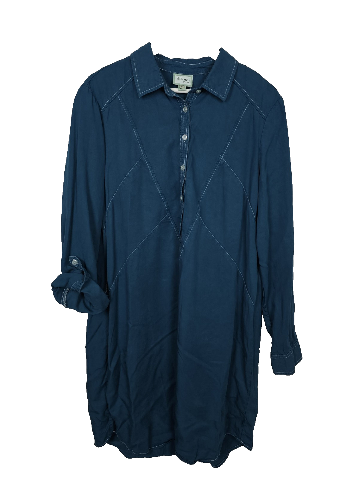 EK7267 Damen Kleid von Beige by eci, Türkis, Gr.XL0