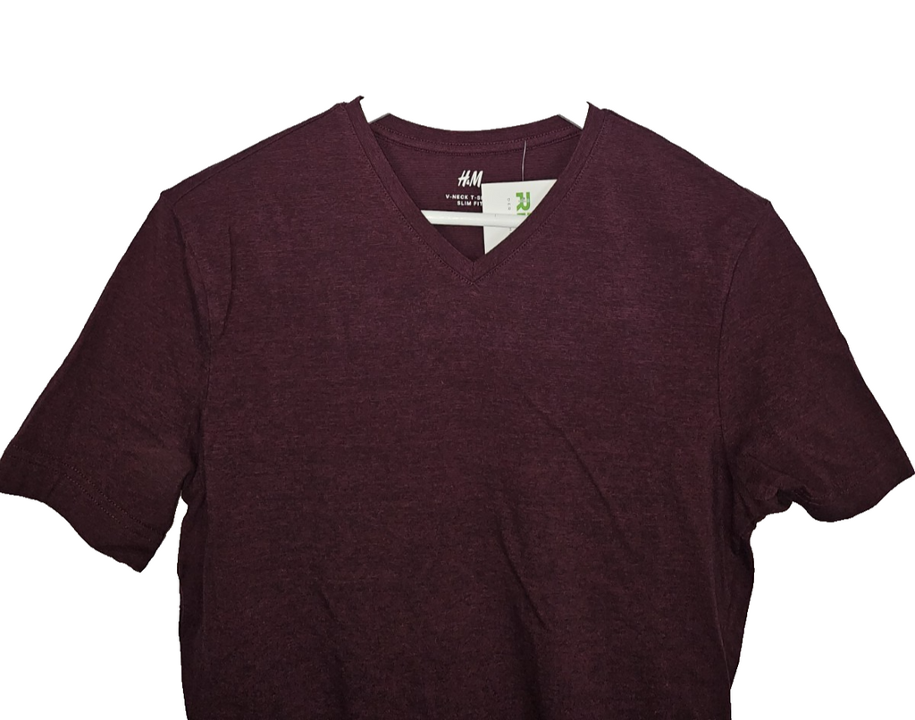 EK8230 Herren Tshirt von H&M, Weinrot, Gr. S1