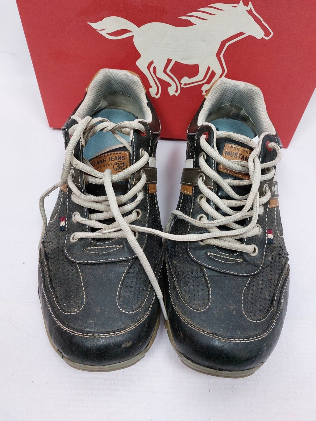 ES0495 Herren Schuhe von Mustang, dunkelgrau, Gr. 460