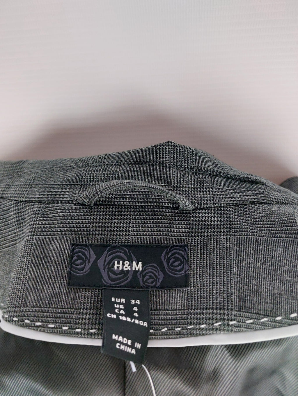 Ek4450 Damen Zweiteiler von H&M, grau, Gr. Blazer34 / Hose364