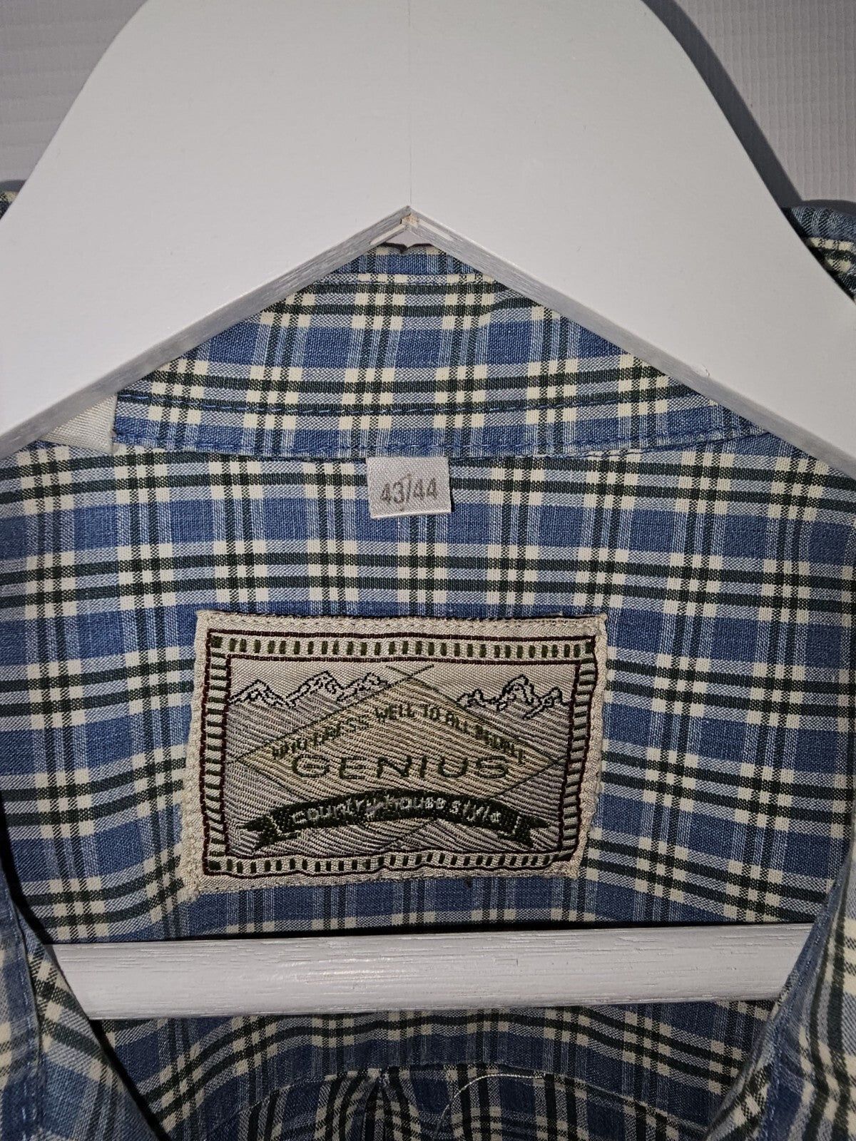 EK6810 Herren Hemd von Genius, blau, Gr.43/44 2
