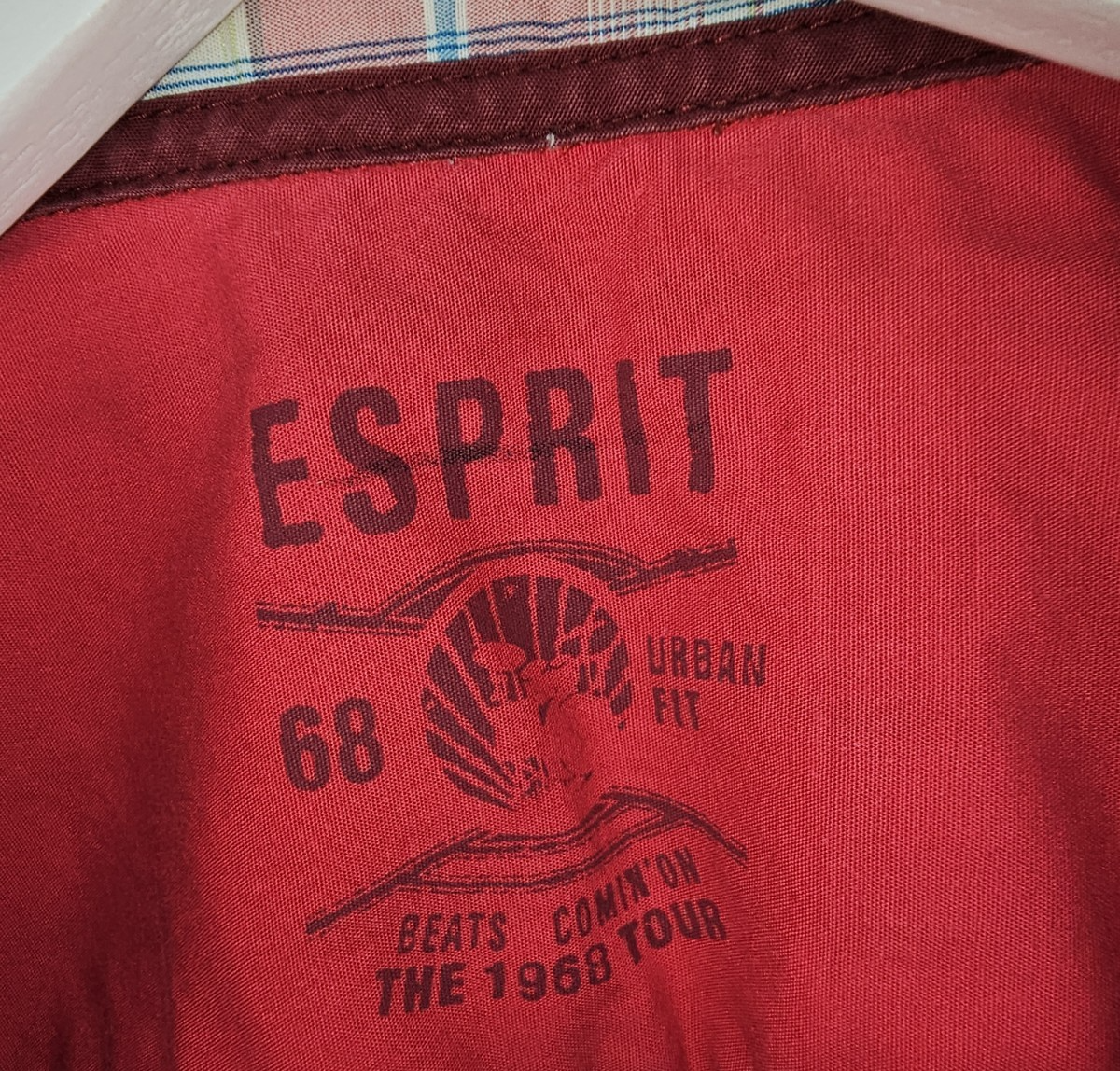 EK7598 Herren Hemd von Esprit, rot, Gr.M1