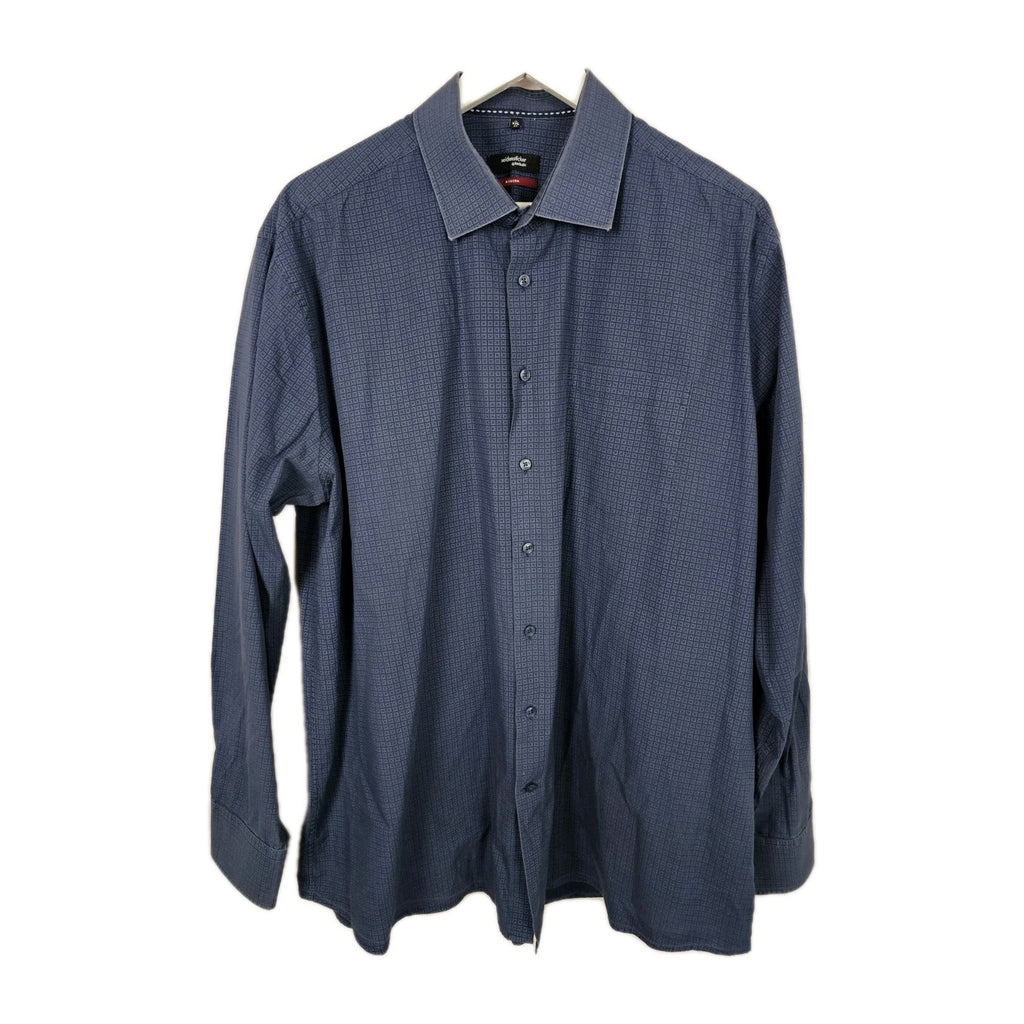 EK8141 Herren Hemd von Seidensticker, blau, Gr.XXL (46)0