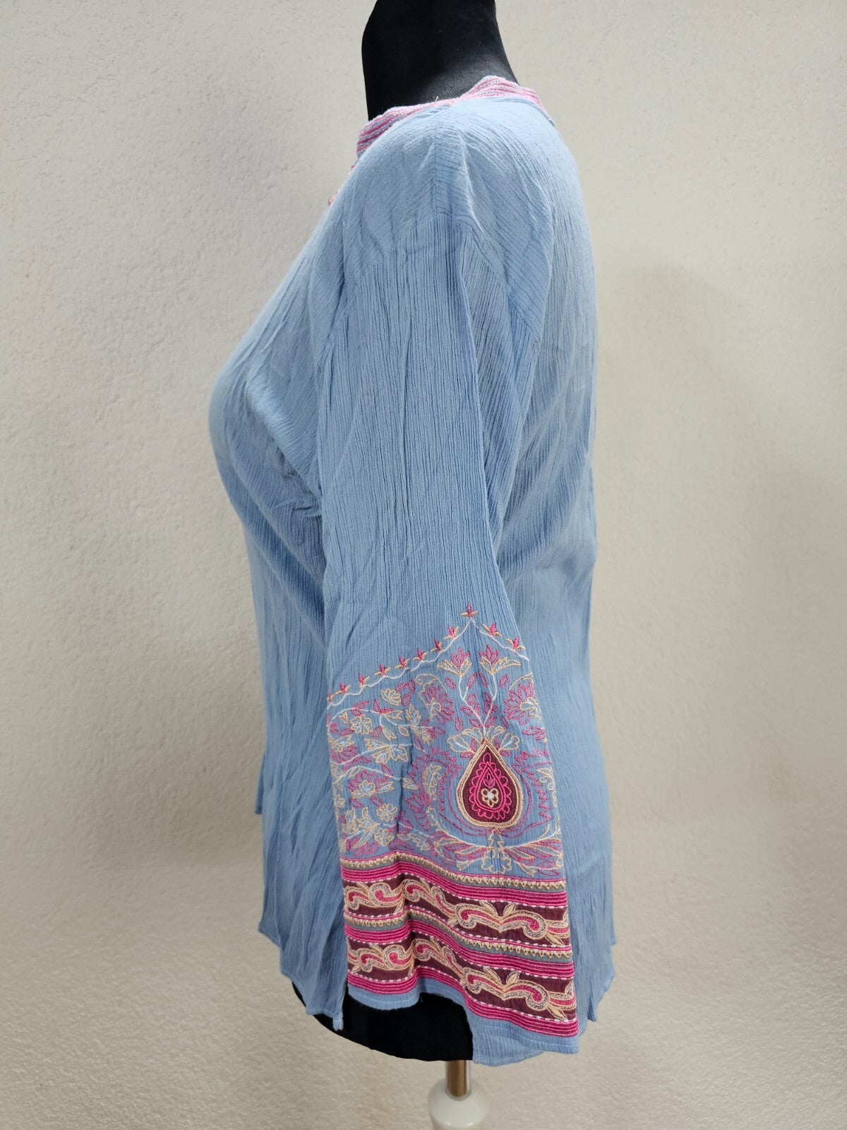 EK6074 Damen Bluse von Satsu, blau, Gr. L2