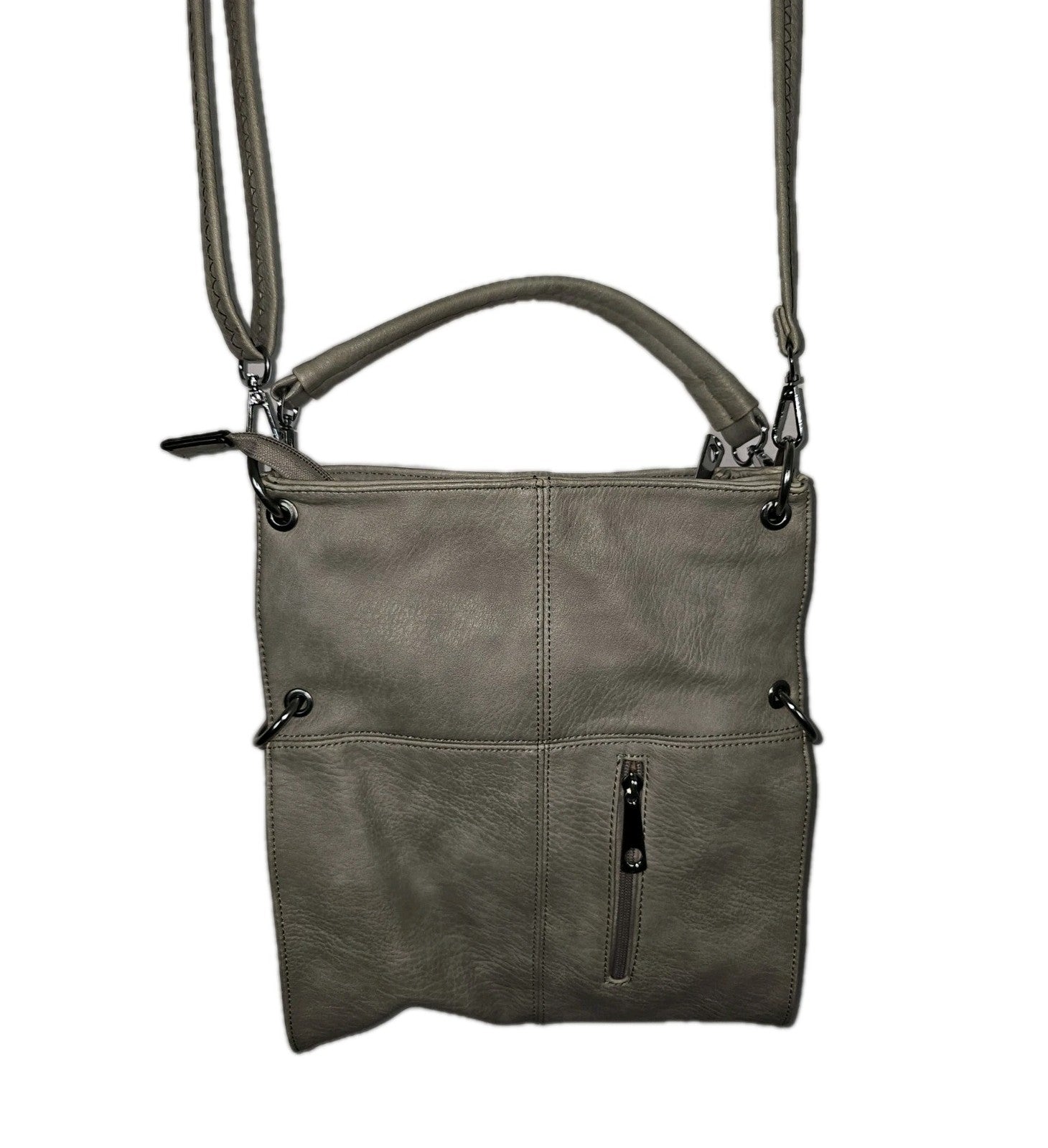 EK9942 Damen Tasche, beige, Mittelgroße Umhängetasche0