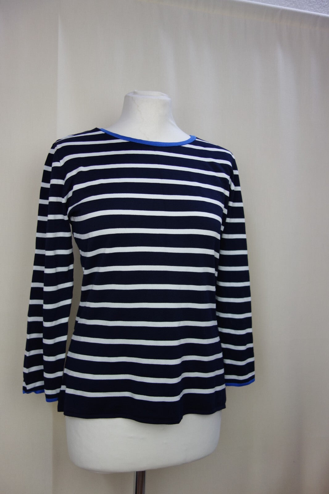 EK3466 Damen Shirt von Tom Tailor, blau und weiß gestreift, Gr.L1
