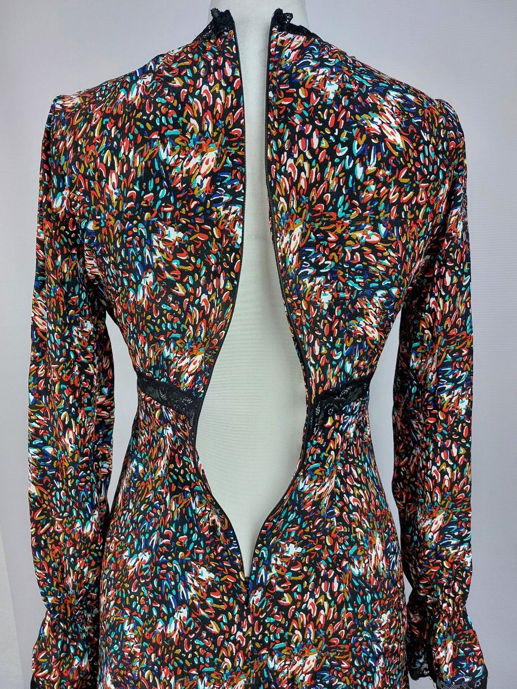EK4913 Damen Kleid von Deezee, mehrfarbig, Gr. S7