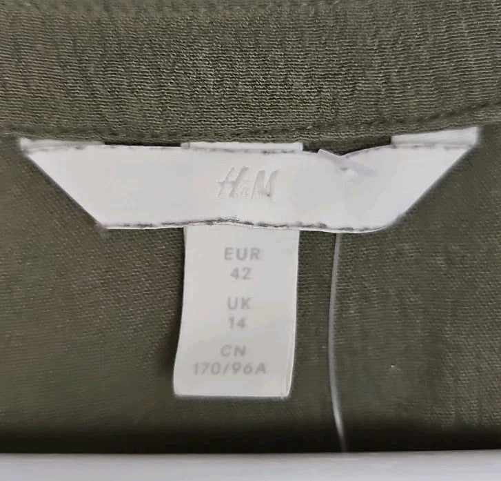 EK9792 Damen T-Shirt H&M Gr.42. Grün1