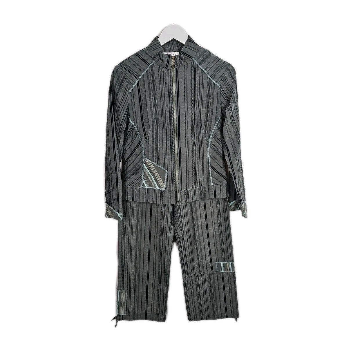 EK10250 Damen Zweiteiler von Affinität, grau, Gr.40 Oberteil, Gr.36 Hose0