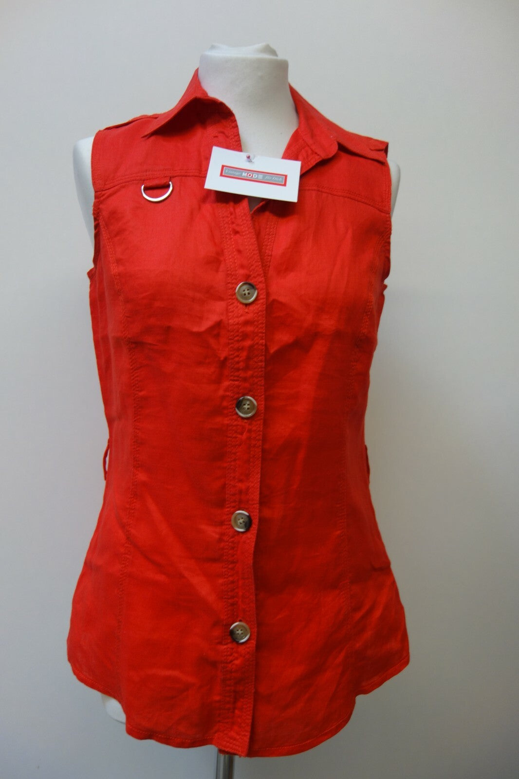 EK0577 Damen Weste von Zara Basic, rot, M0