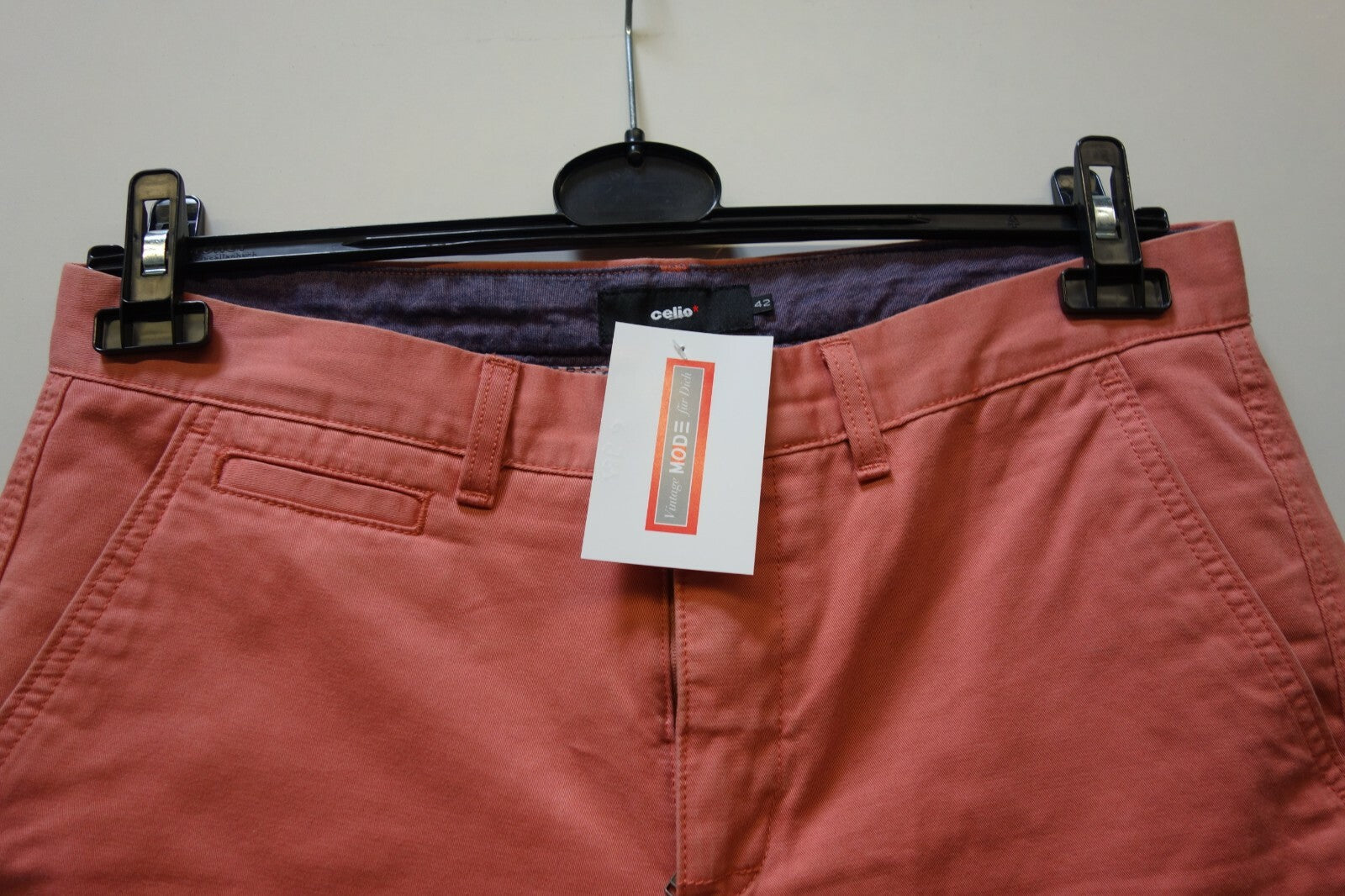 EK0987 Damen Shorts von Celio Gr. 42 Lachs Farben, 1