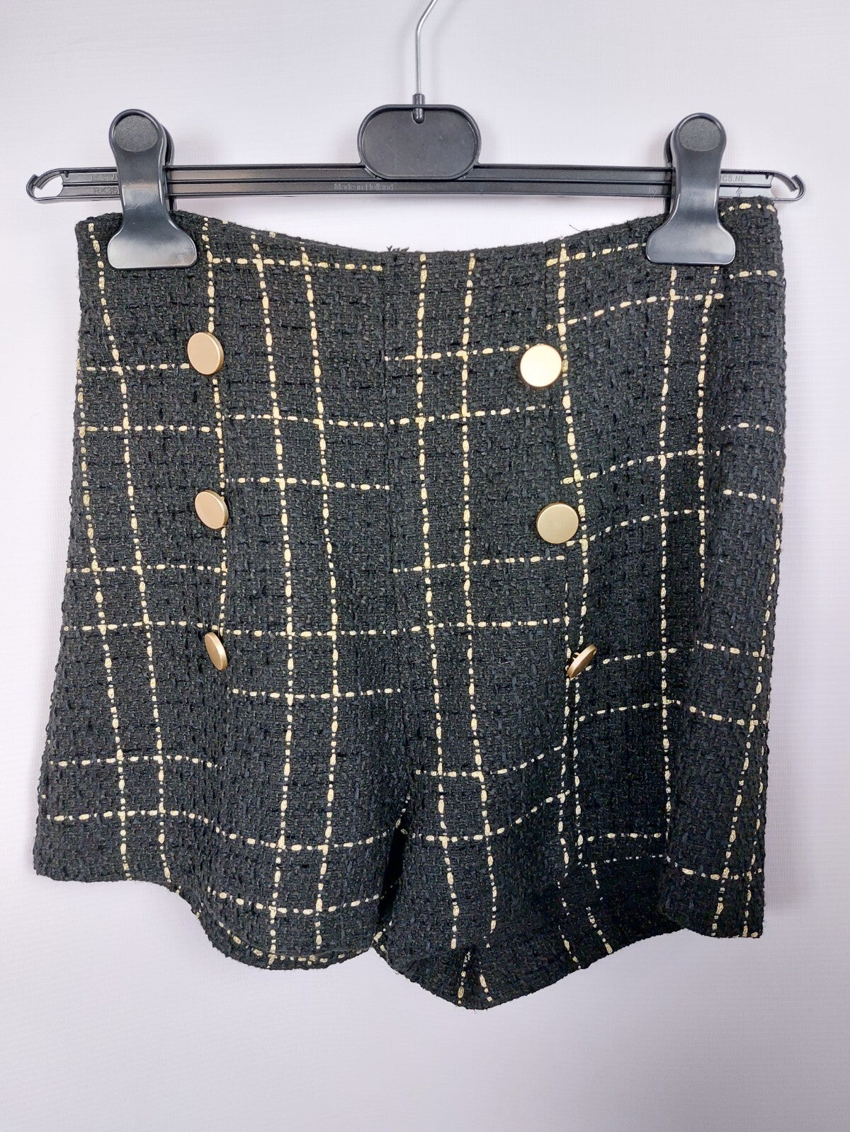 EK0955 Damen Set, schwarz/gold von SheIn, Gr. S1