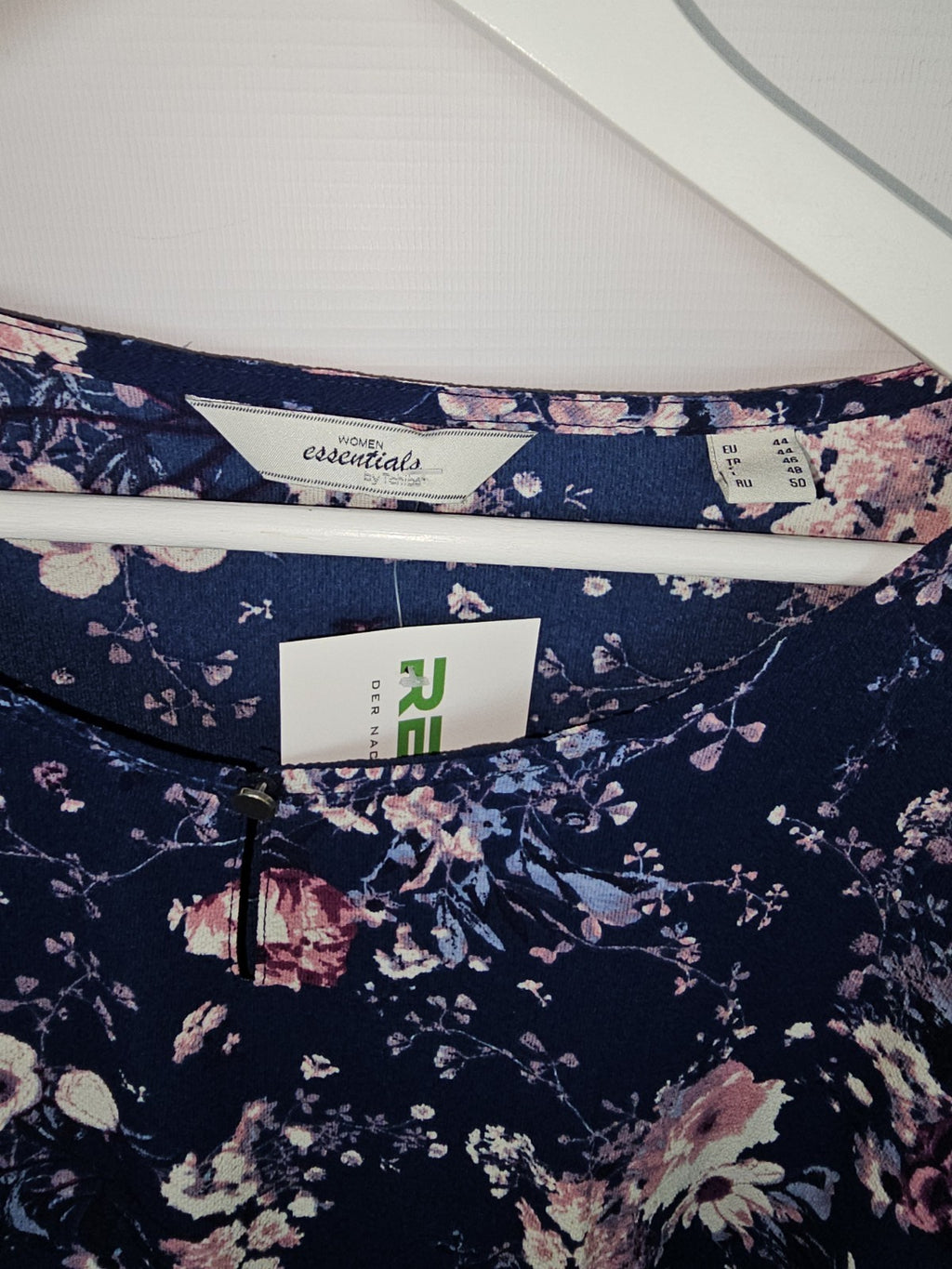 EK9032 Damen Bluse von Tchibo, Dunkelblau, Gr. 442