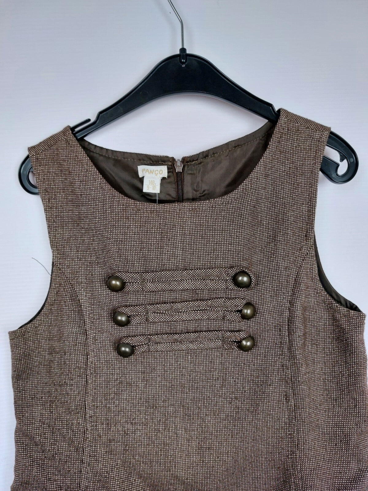 EK3444 Mädchen kleid von Pango, braun, Gr.1403