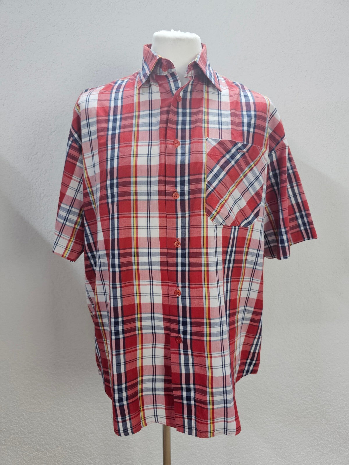 EK6032 Herren Hemd von Montreal, rot, Kariert, Gr.XL(43/44)0