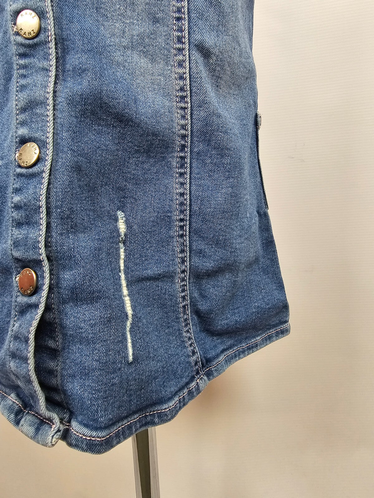 EK5428 Mädchen Jeanskleid von Kranz, blau, Gr.1463