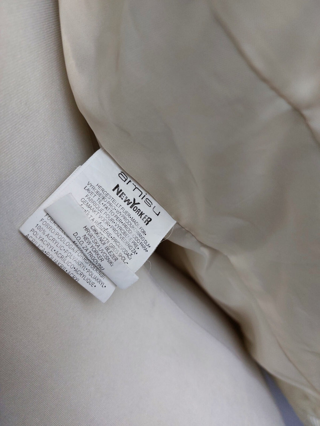 EK3274 Damen Blazerjacke von Amisu, beige, Gr. 368