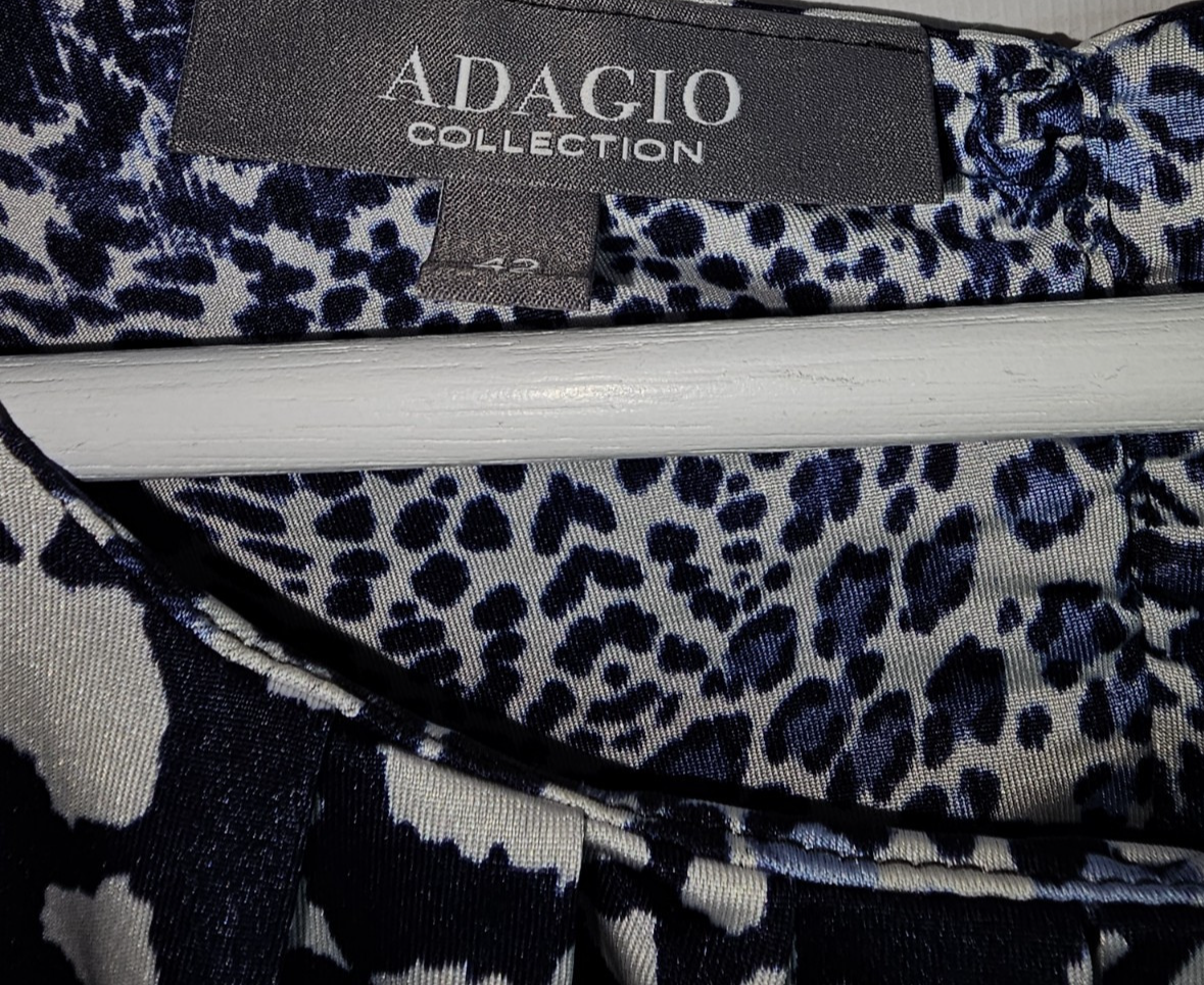 EK7028 Damen Bluse von Adagio, Blau, Gr.421