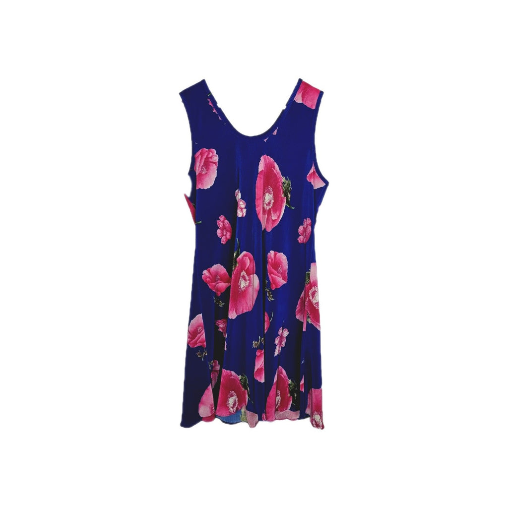 EK9652 Damen Kleid, blau-pink, Gr.L (Größentabelle)2