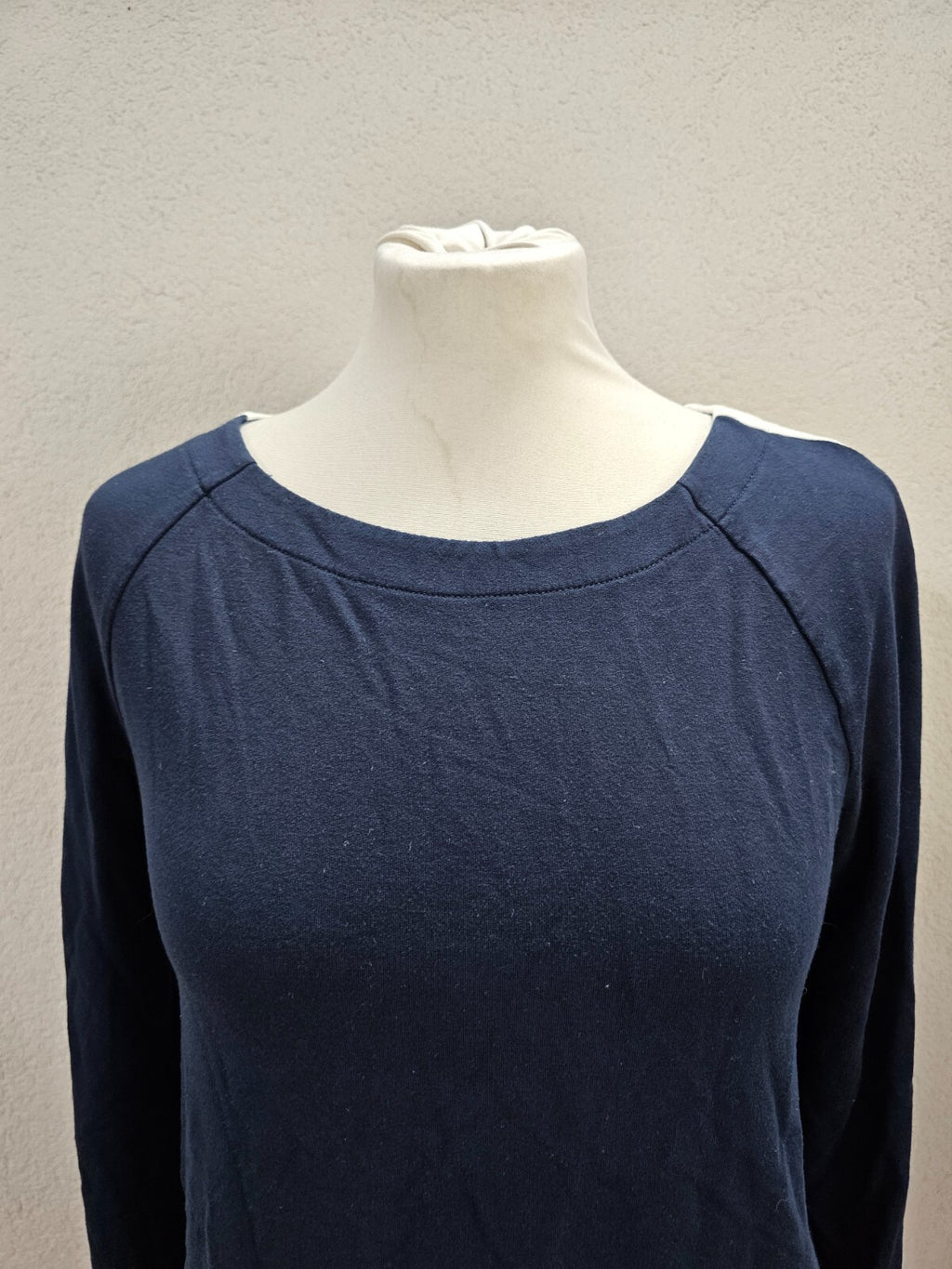 EK5897 Damen Langarmshirt von Street One, blau/weiß, Gr. 341