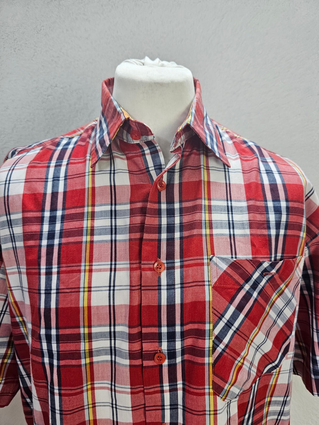 EK6032 Herren Hemd von Montreal, rot, Kariert, Gr.XL(43/44)1
