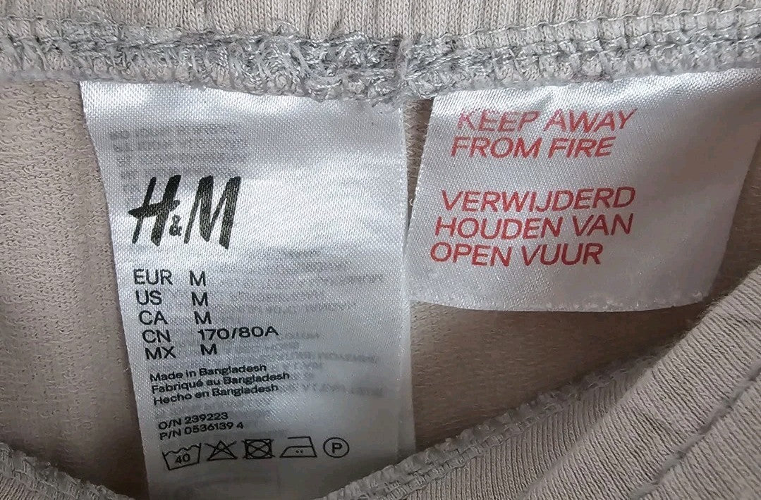 EK11126 Damen Hose H&M Gr.M Rosa Hosenbund 39cm1