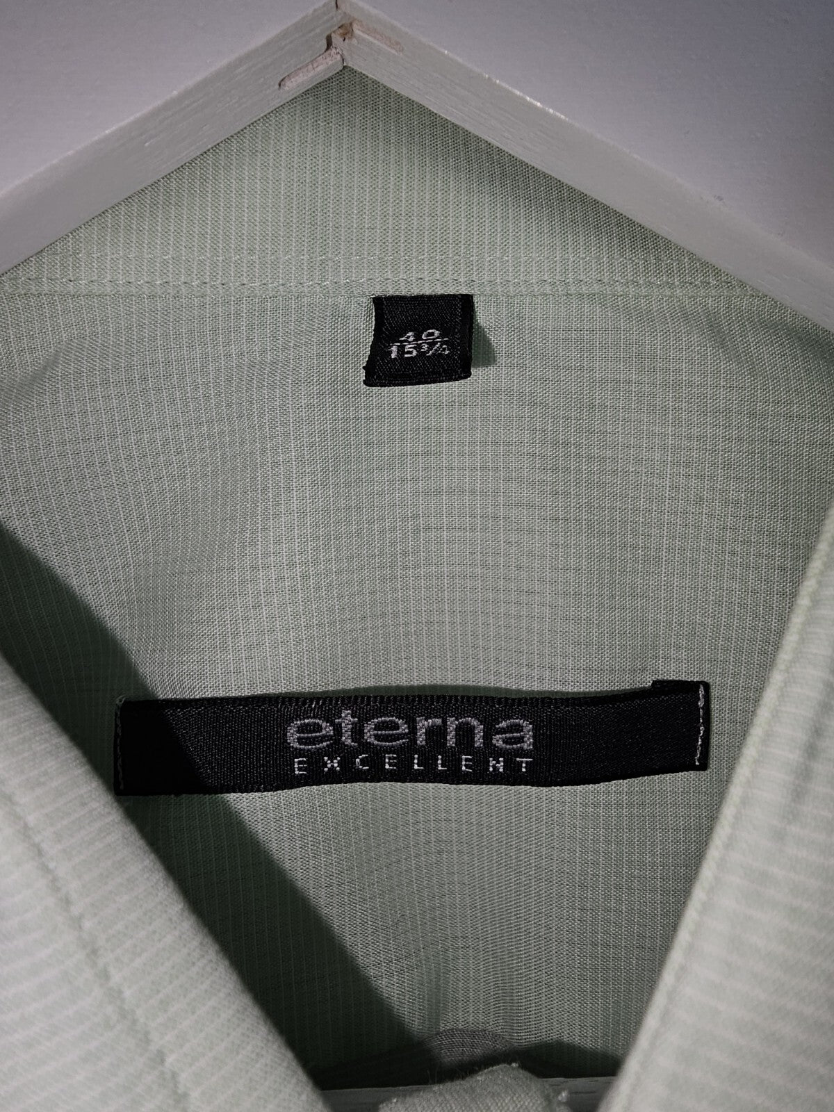 EK6870 Herren Hemd von Eterna, Grün, Gr.40, 15¾2