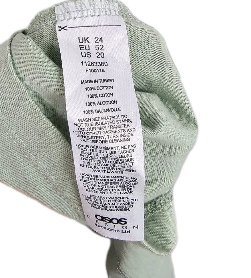 EK10835 Herren T-Shirt von Asos Design, Grün, Gr. 523