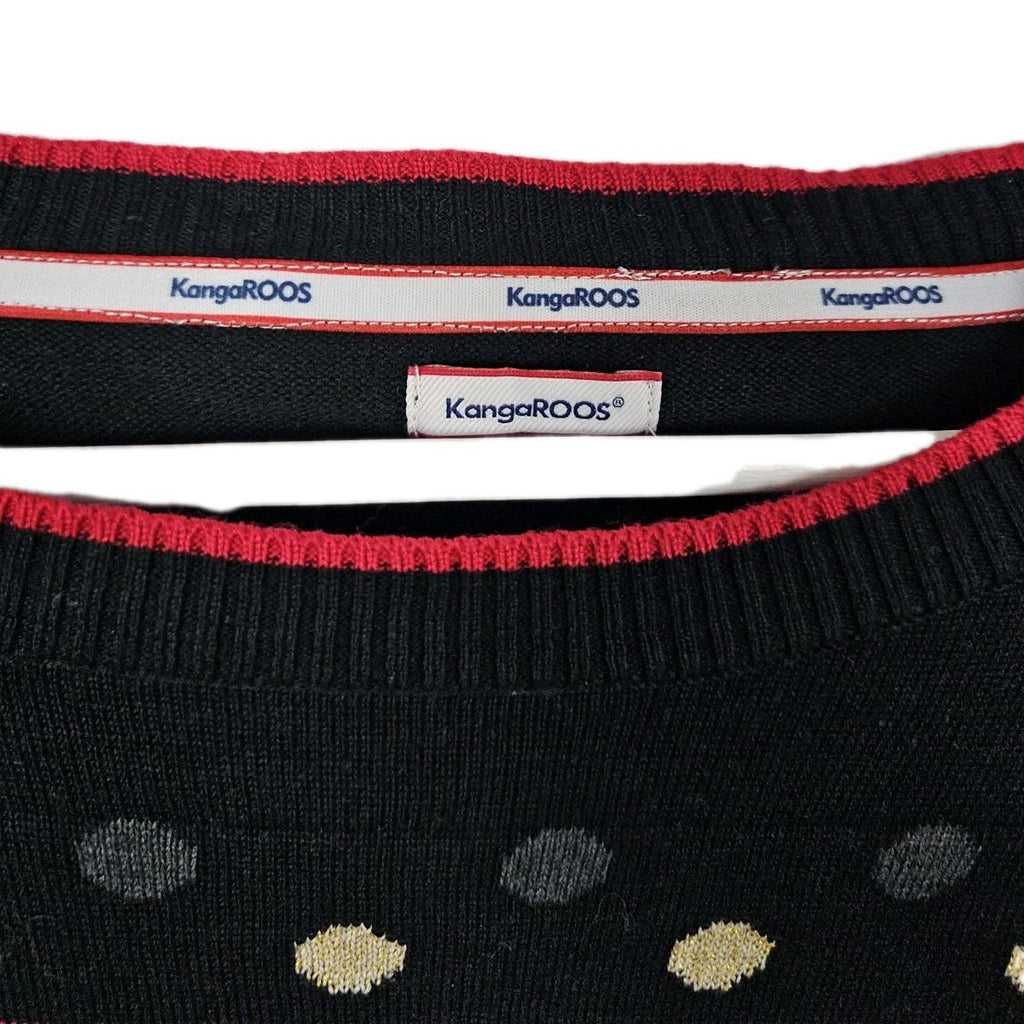 EK9143 Damen Pullover von KangaRoos, rot-grün-schwarz, Gr.L1