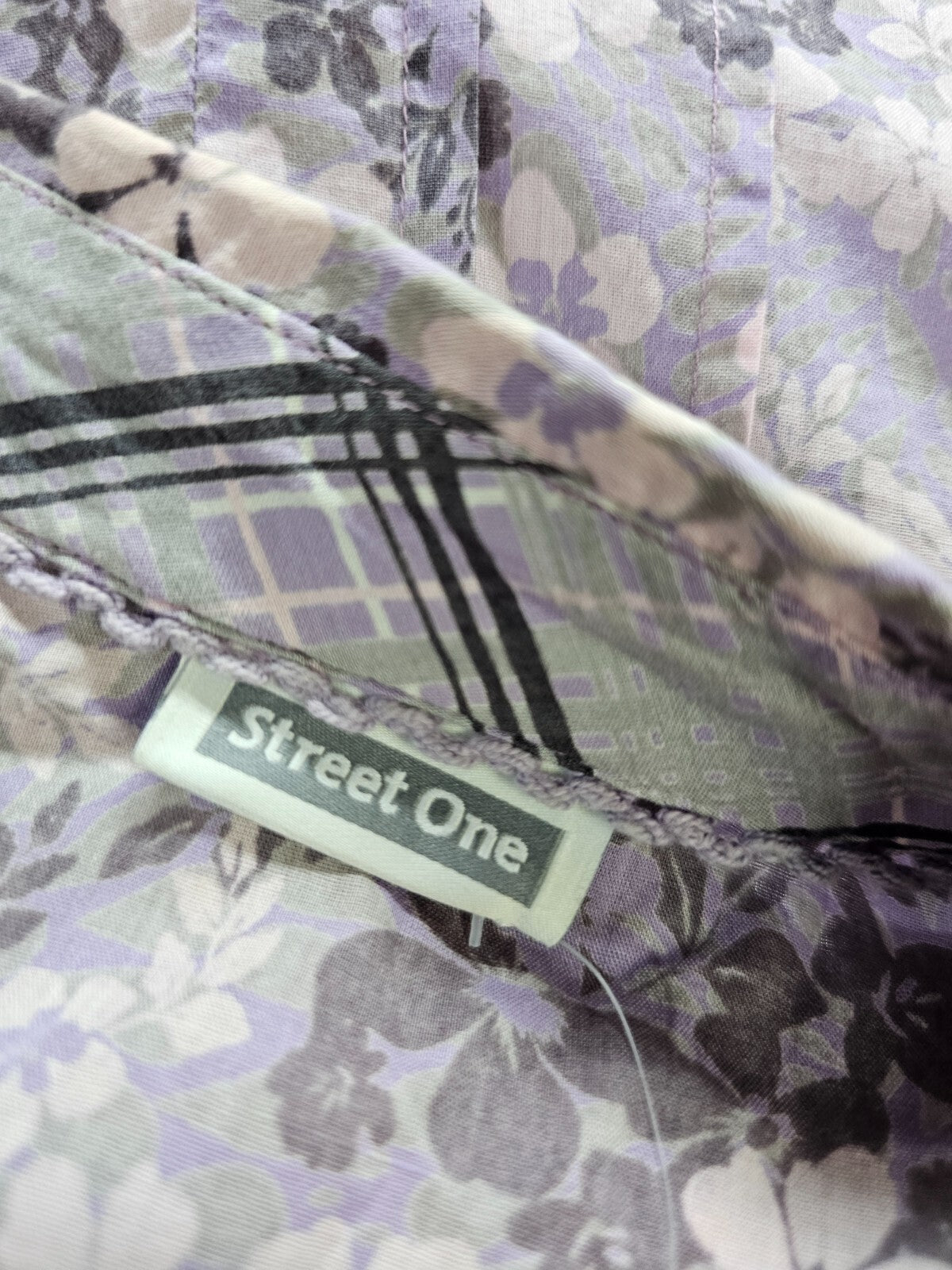 EK5861 DamenBluse von Street One, lila/rosa, Gr. 385