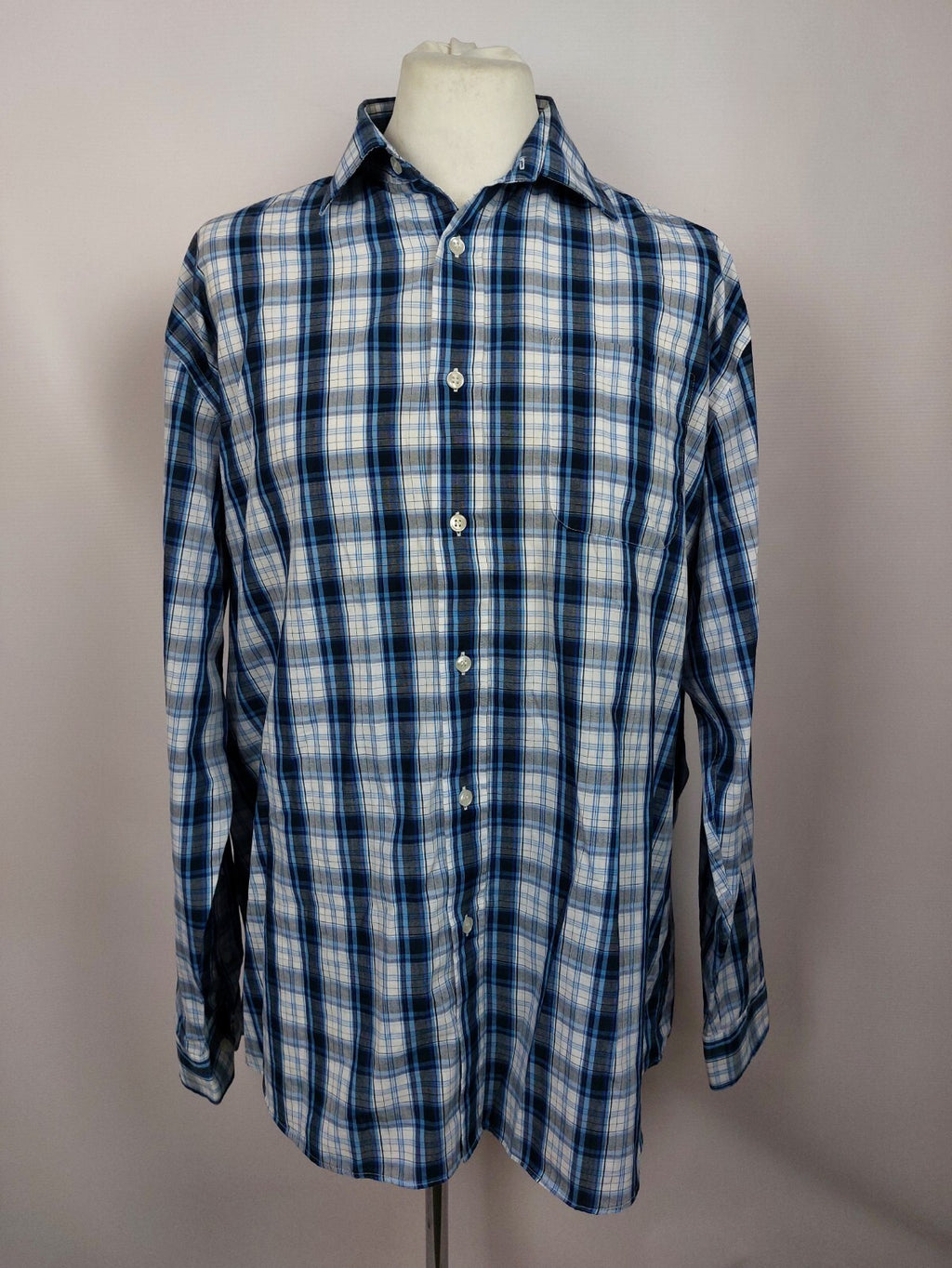 EK5166 Blau-gestreiftes Hemd von Cedar Wood State für Herren, Gr. XXL0
