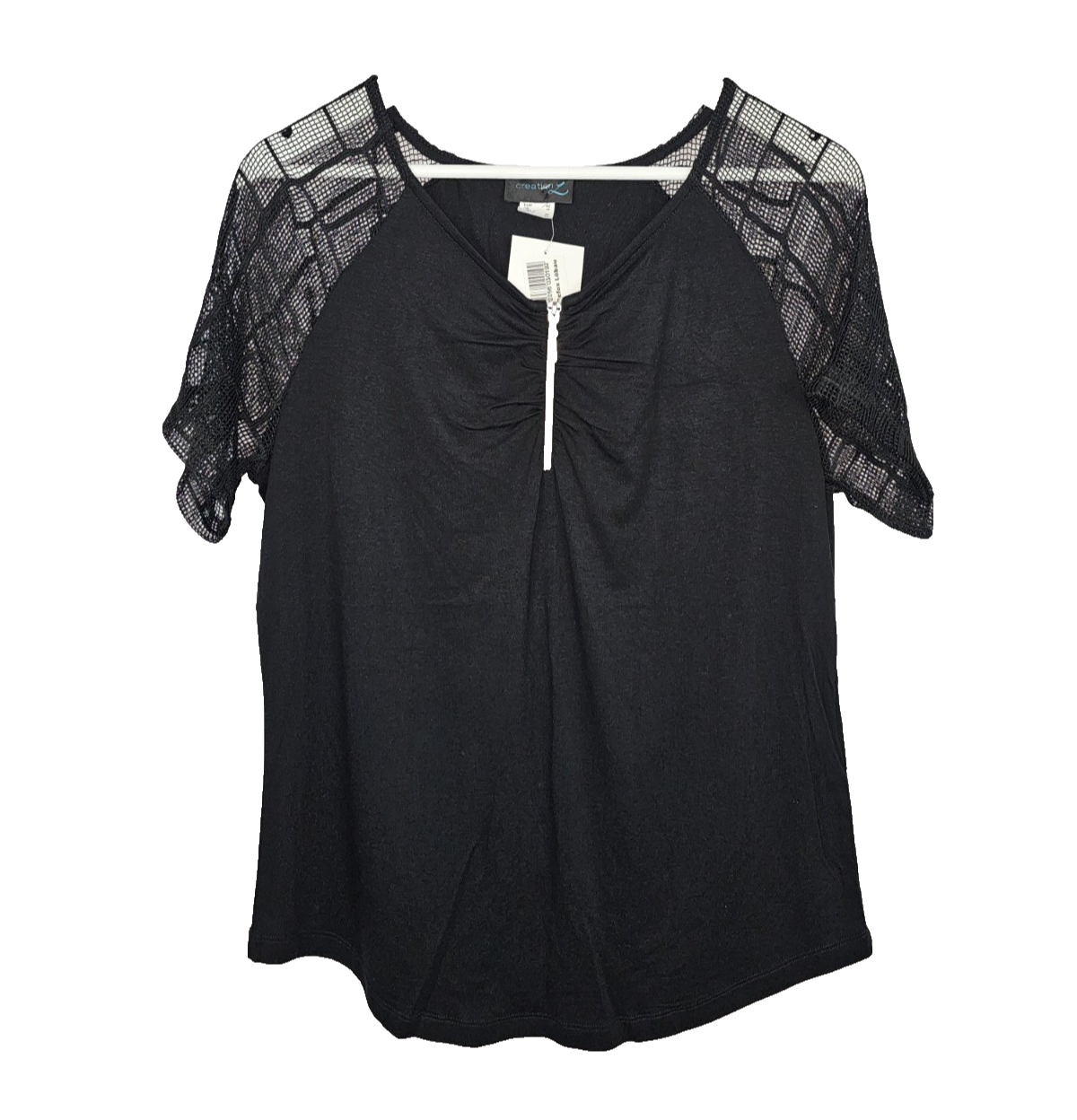 EK8394 Damen Bluse von Creation, Schwarz, Gr. 420