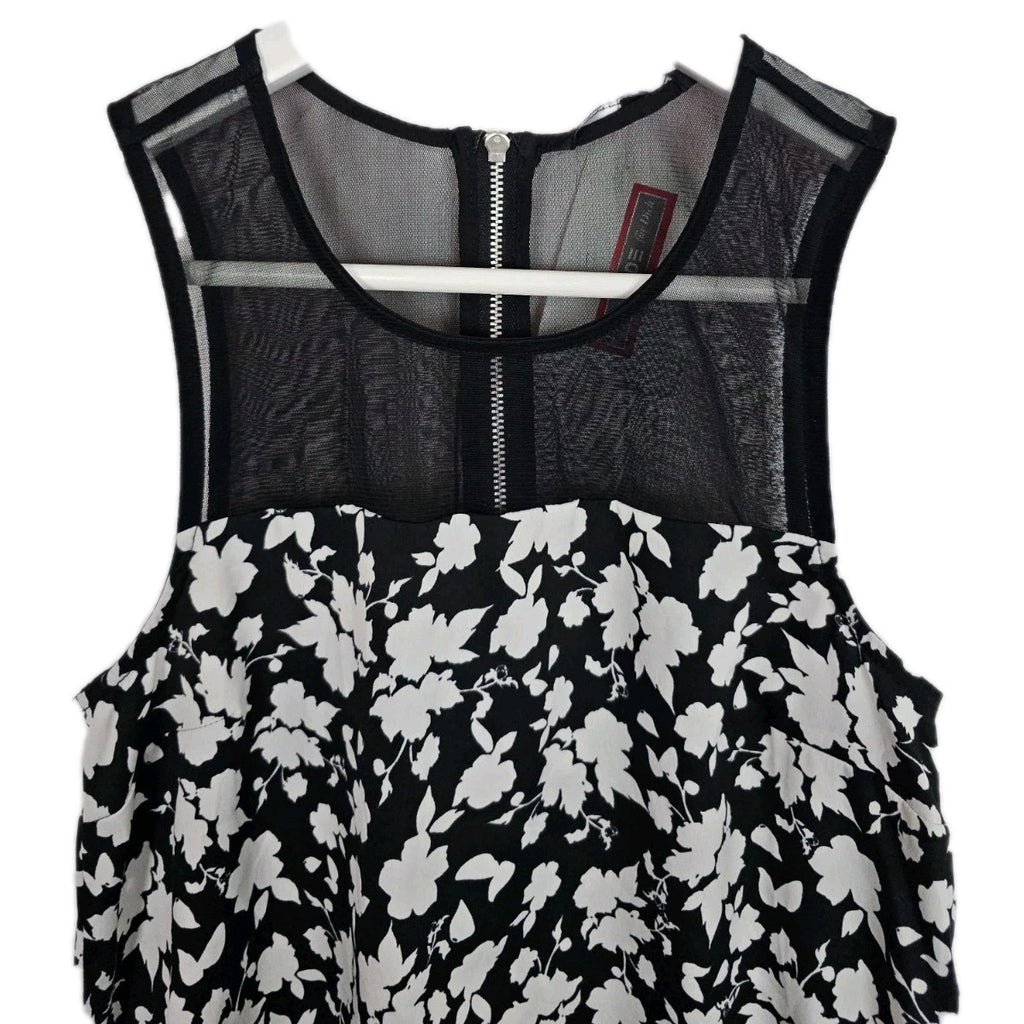 EK9731 Damen Bluse, Schwarz/Weiß, Gr. Ca S1