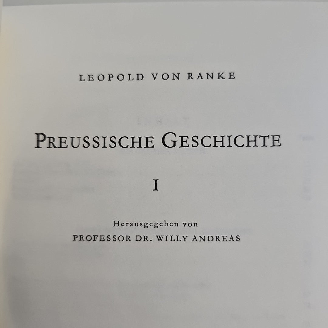 EB3265 Leopold von Ranke: PREUßISCHE GESCHICHTE1