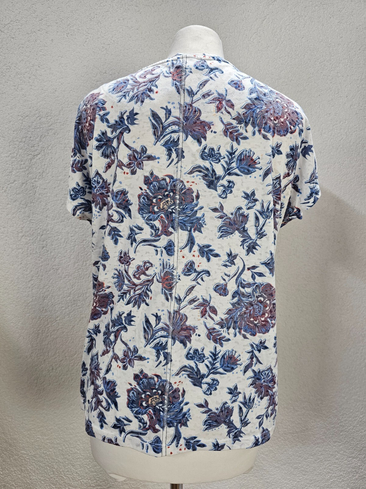 EK3972 Damen T-Shirt von Cecil, weiß/blau, Gr. S3