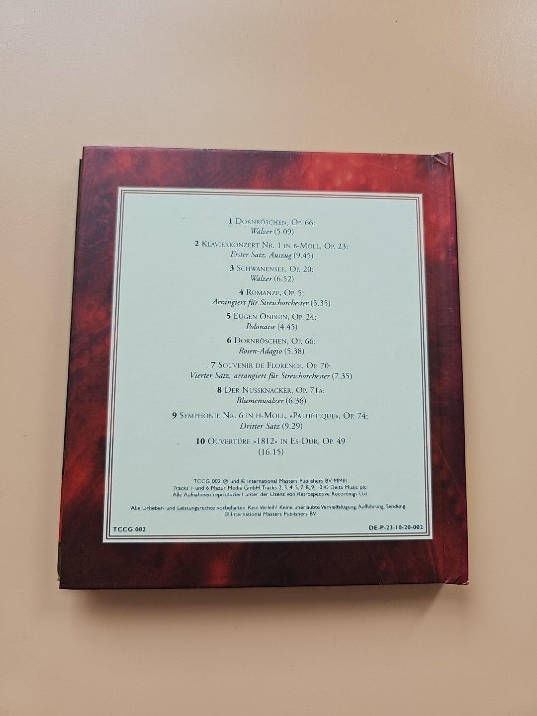 Die großen Komponisten - TSCHAIKOWSKY Poesie &Leidenschaft - CD Sehr Gut G24 2351