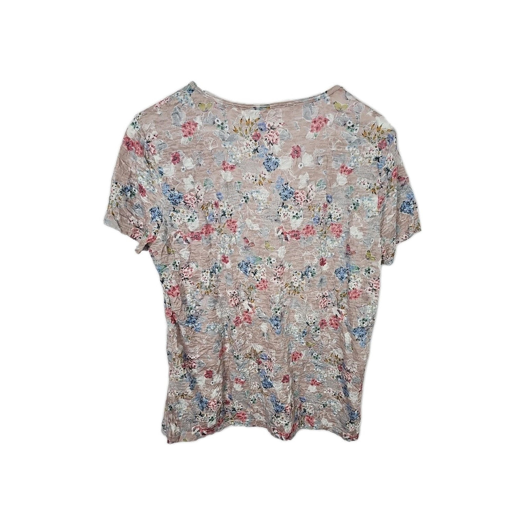EK9146 Damenshirt Street One Gr.40 Braun Blumenmuster2