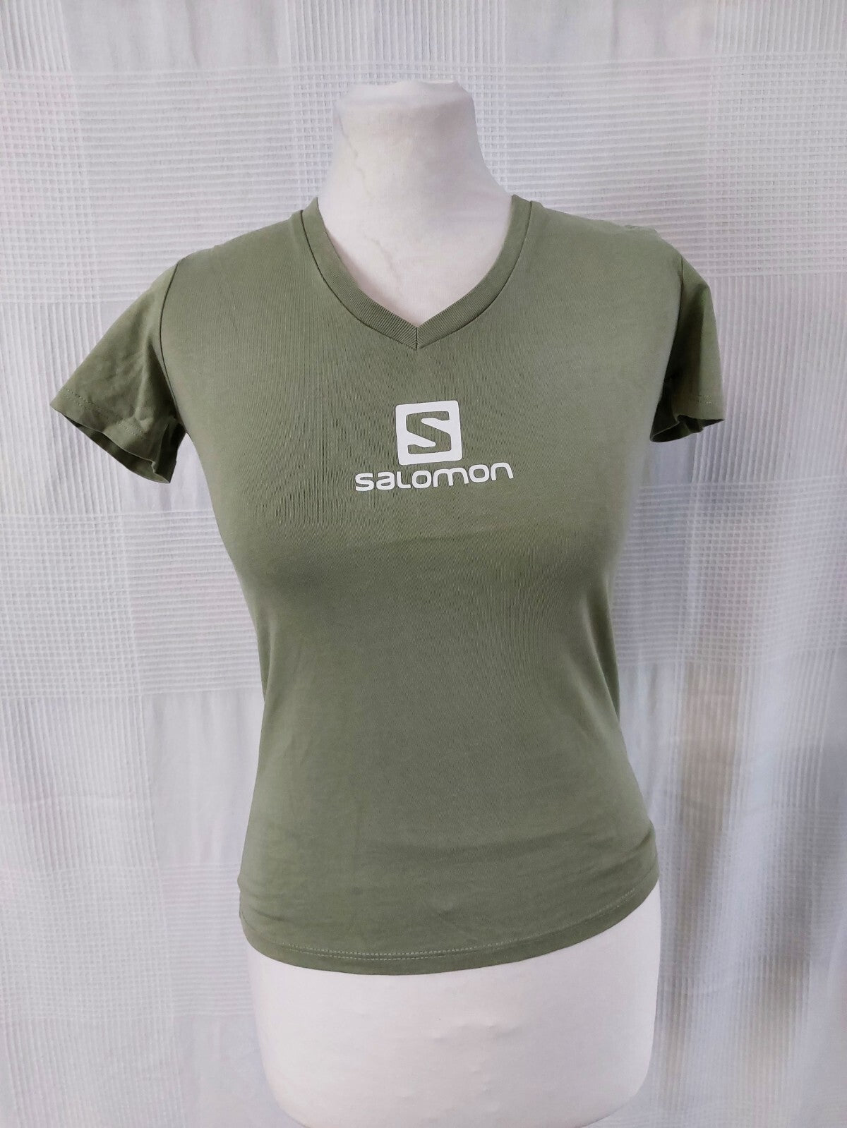 EK242 Damen T-Shirt vom Salomon, dunkles Olivgrün, Gr. XS0